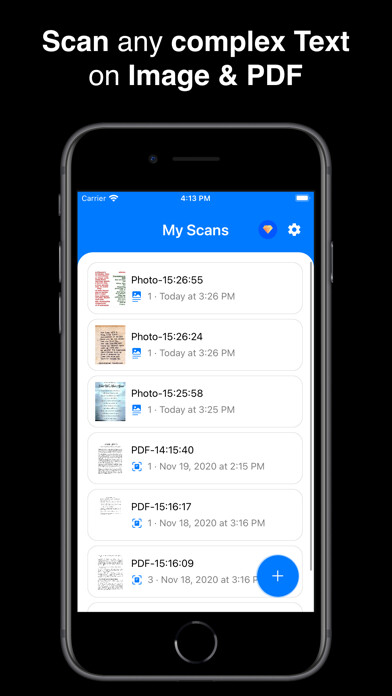 Emulate iPhone app PDF Text Scanner [OCR] : Lens using MyAndroid